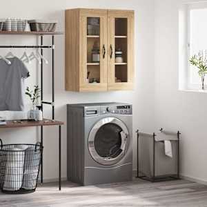 Stenska omarica sonoma hrast 69,5x34x90 cm inženirski les