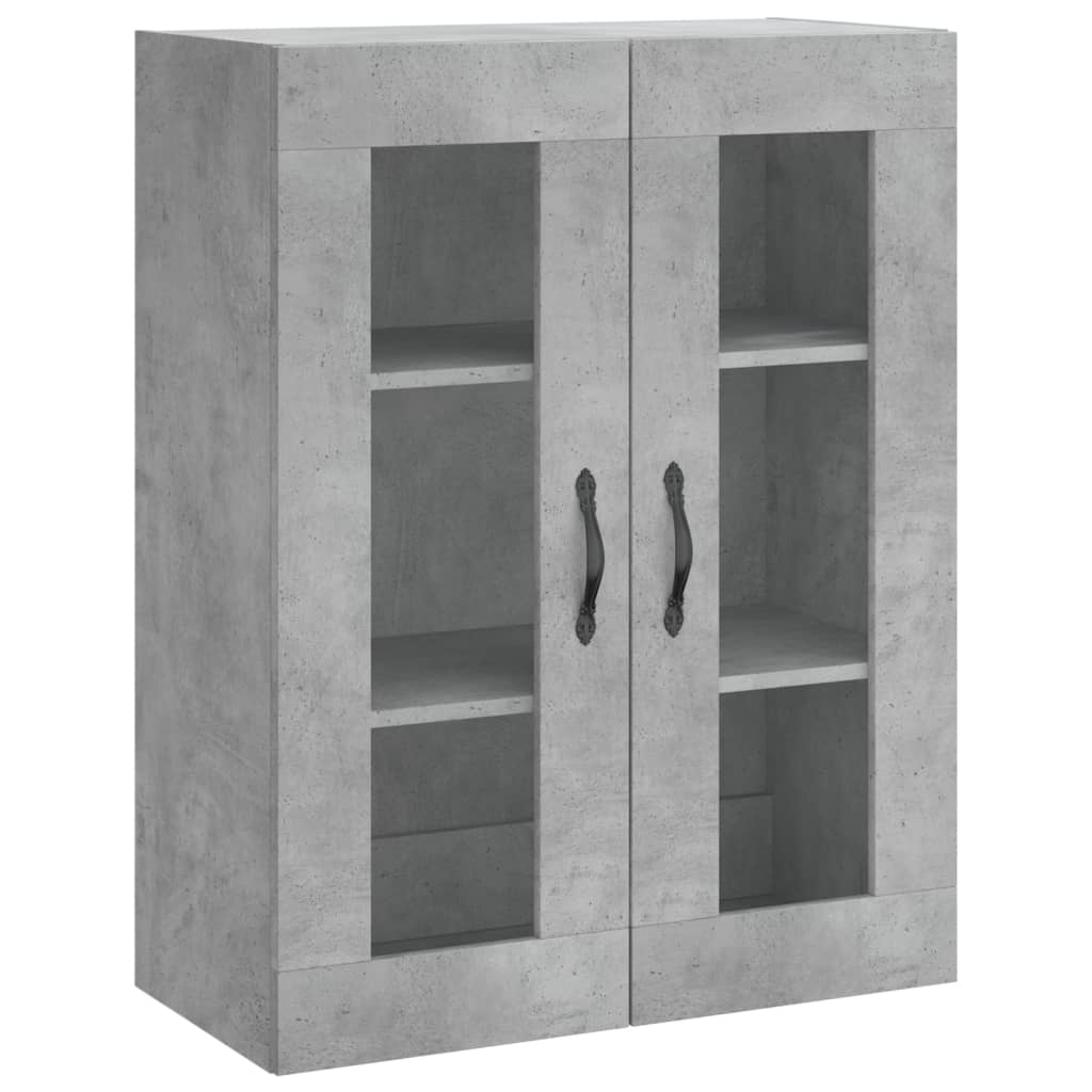 Thumbnail - vidaXL Wandschrank Betongrau 69,5x34x90 cm Holzwerkstoff
