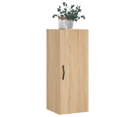 vidaXL Wall Mounted Cabinet Sonoma Oak 34.5x34x90 cm Engineered Wood