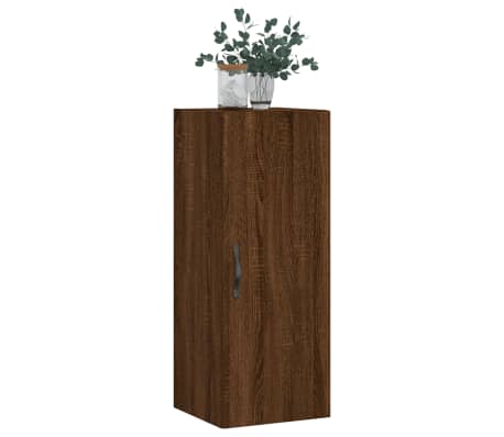 vidaXL Dulap de perete, maro stejar, 34,5x34x90 cm, lemn prelucrat