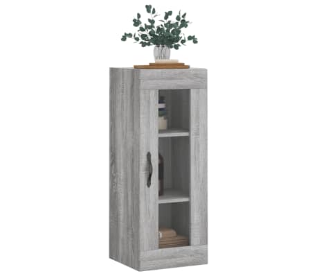 vidaXL Armoire murale sonoma gris 34,5x34x90 cm