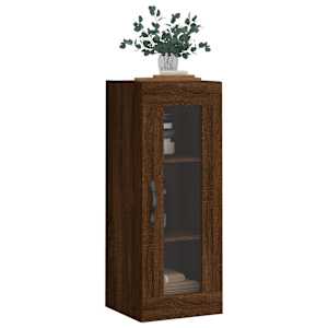 vidaXL Ντουλάπι Τοίχου Καφέ Δρυς 34,5 x 34 x 90 εκ.