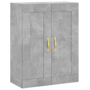 Nástěnná skříňka betonově šedá 69,5x34x90 cm kompozitní dřevo - obrázek 2