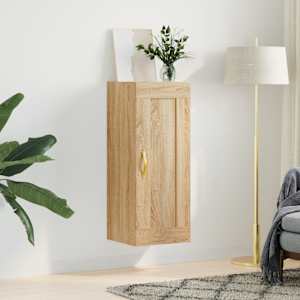 Stenska omarica sonoma hrast 34,5x34x90 cm inženirski les