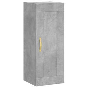 Nástěnná skříňka betonově šedá 34,5x34x90 cm kompozitní dřevo - obrázek 2