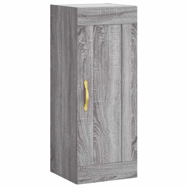 vidaXL seinakapp, hall Sonoma tamm, 34,5 x 34 x 90 cm, tehispuit