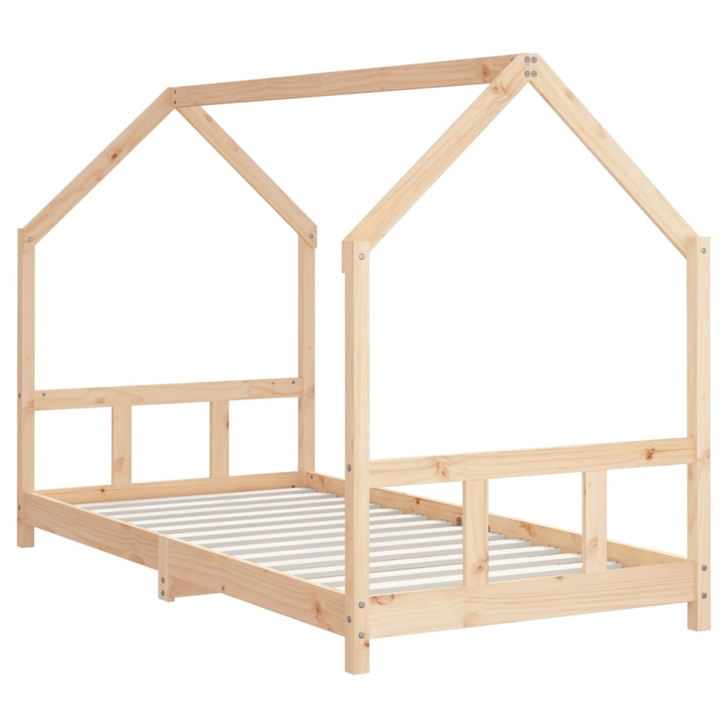 vidaXL Kids Bed Frame 90x190 cm Solid Wood Pine