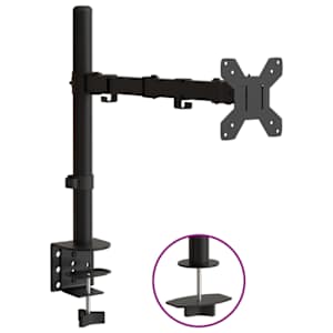 Držák na monitor černý ocel VESA 75/100 mm - obrázek 2
