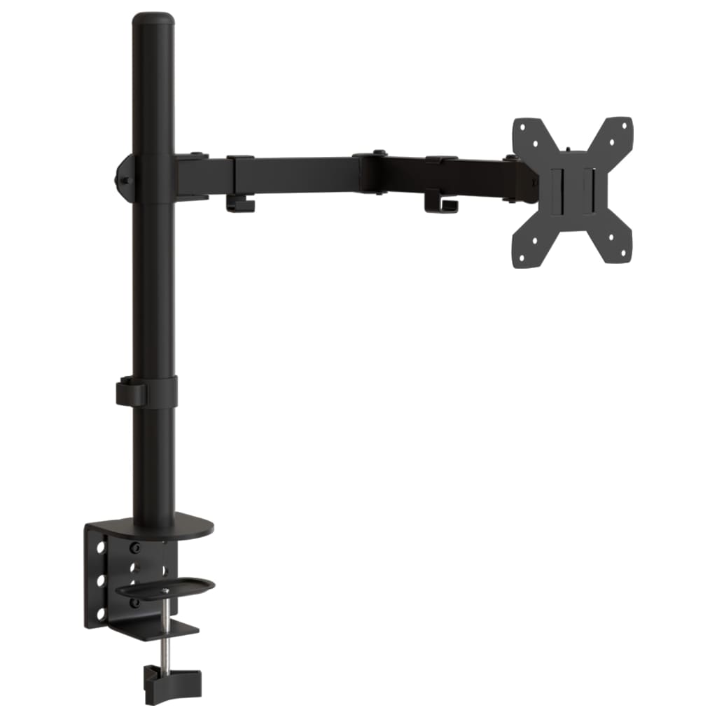 vidaXL Držiak monitora čierny oceľový VESA 75/100 mm