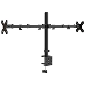 Držák na dva monitory černý ocel VESA 75/100 mm - obrázek 6