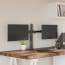 vidaXL dupla fekete acél monitorállvány VESA 75/100 mm termék 2. képe