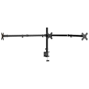 Držák na tři monitory černý ocel VESA 75/100 mm - obrázek 3
