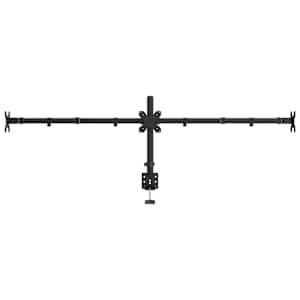 Držák na tři monitory černý ocel VESA 75/100 mm - obrázek 5