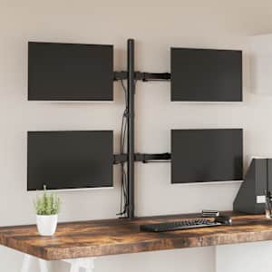 Nosilec za monitor črno jeklo VESA 75/100 mm