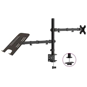 vidaXL monitori kinnitus must terase VESA 75/100 mm