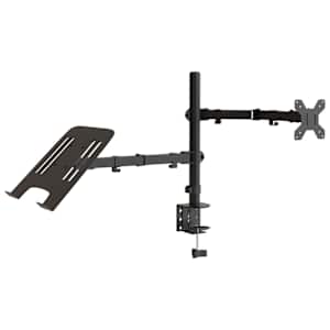 Držák na monitor černý ocel VESA 75/100 mm - obrázek 3