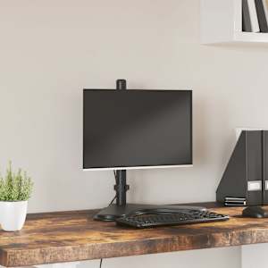 Držák na monitor černý ocel VESA 75/100 mm