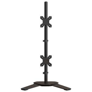 Držák na dva monitory černý ocel VESA 75/100 mm - obrázek 4