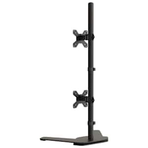 Držák na dva monitory černý ocel VESA 75/100 mm - obrázek 5