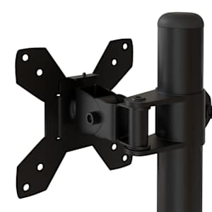 Držák na dva monitory černý ocel VESA 75/100 mm - obrázek 8