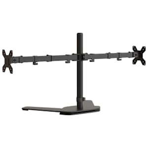 Držák na dva monitory černý ocel VESA 75/100 mm - obrázek 6