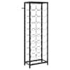 vidaXL veiniriiul 27 pudelile, must, 34 x 18 x 100 cm, sepistatud raud