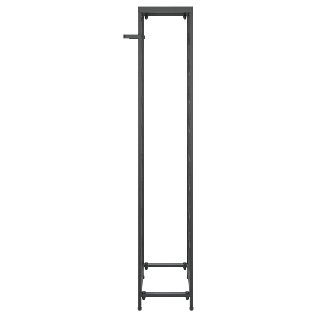 Viinipulloteline 27 Pullolle Musta 34x18x100 Cm Takorauta Tavarakartano