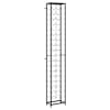 vidaXL veiniriiul 57 pudelile, must, 34 x 18 x 200 cm, sepistatud raud