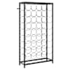 vidaXL veiniriiul 45 pudelile, must, 54 x 18 x 100 cm, sepistatud raud