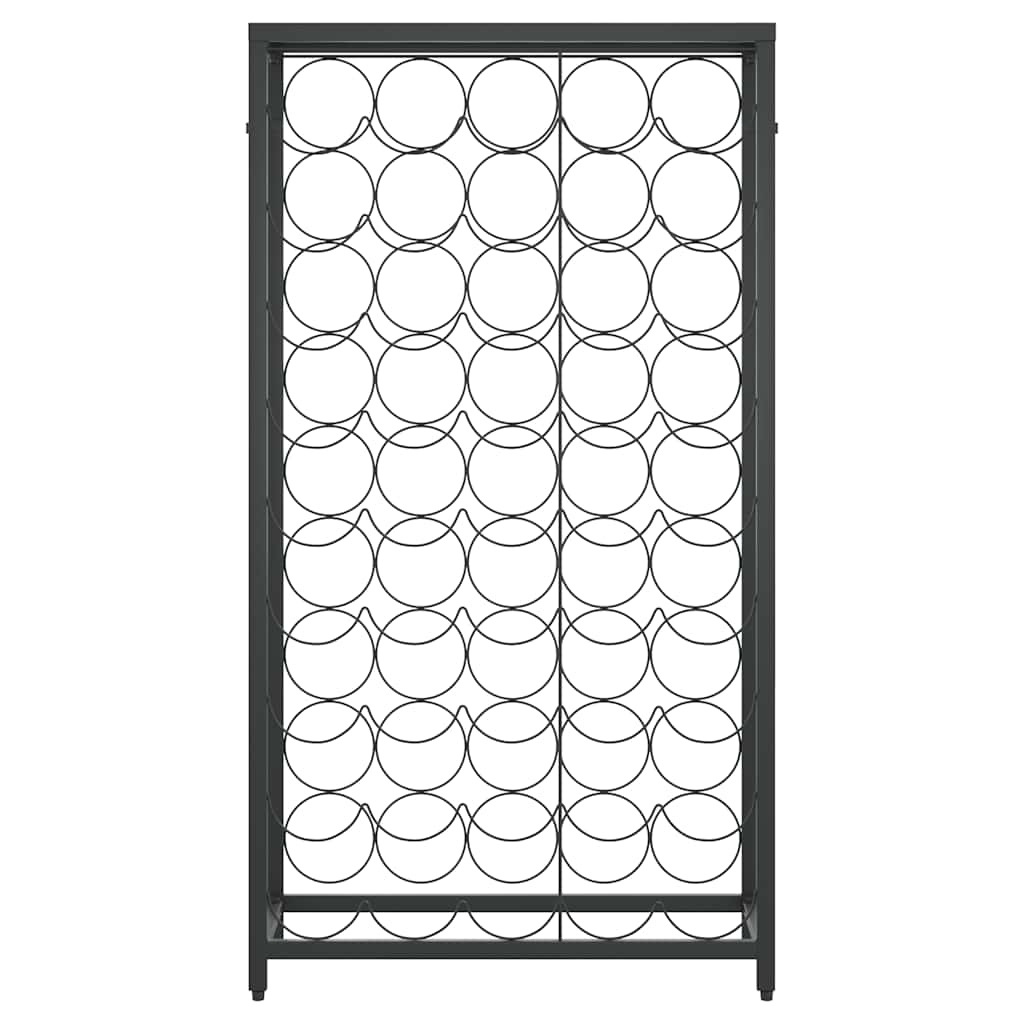 vidaXL Wijnrek voor 45 flessen 54x18x100 cm smeedijzer zwart, foto 2