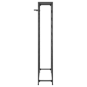 Stojan na víno na 45 lahví černý 54 x 18 x 100 cm tepané železo - obrázek 4