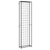 vidaXL veiniriiul 95 pudelile, must, 54 x 18 x 200 cm, sepistatud raud