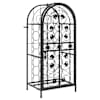 vidaXL veiniriiul 33 pudelile, must, 45 x 36 x 100 cm, sepistatud raud