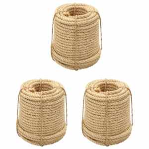 vidaXL Cordes en sisal 3 pcs 14 mm