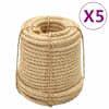 vidaXL sisalist k&ouml;ied 5 tk, 20 mm, 100 m