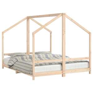 vidaXL lastevoodi raam, 2 x (80 x 200) cm, m&auml;nnipuit