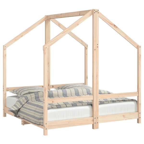 vidaXL lastevoodi raam, 2 x (70 x 140) cm, m&auml;nnipuit