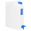 vidaXL veekanister kraaniga, l&auml;bipaistev, 20 l, plast