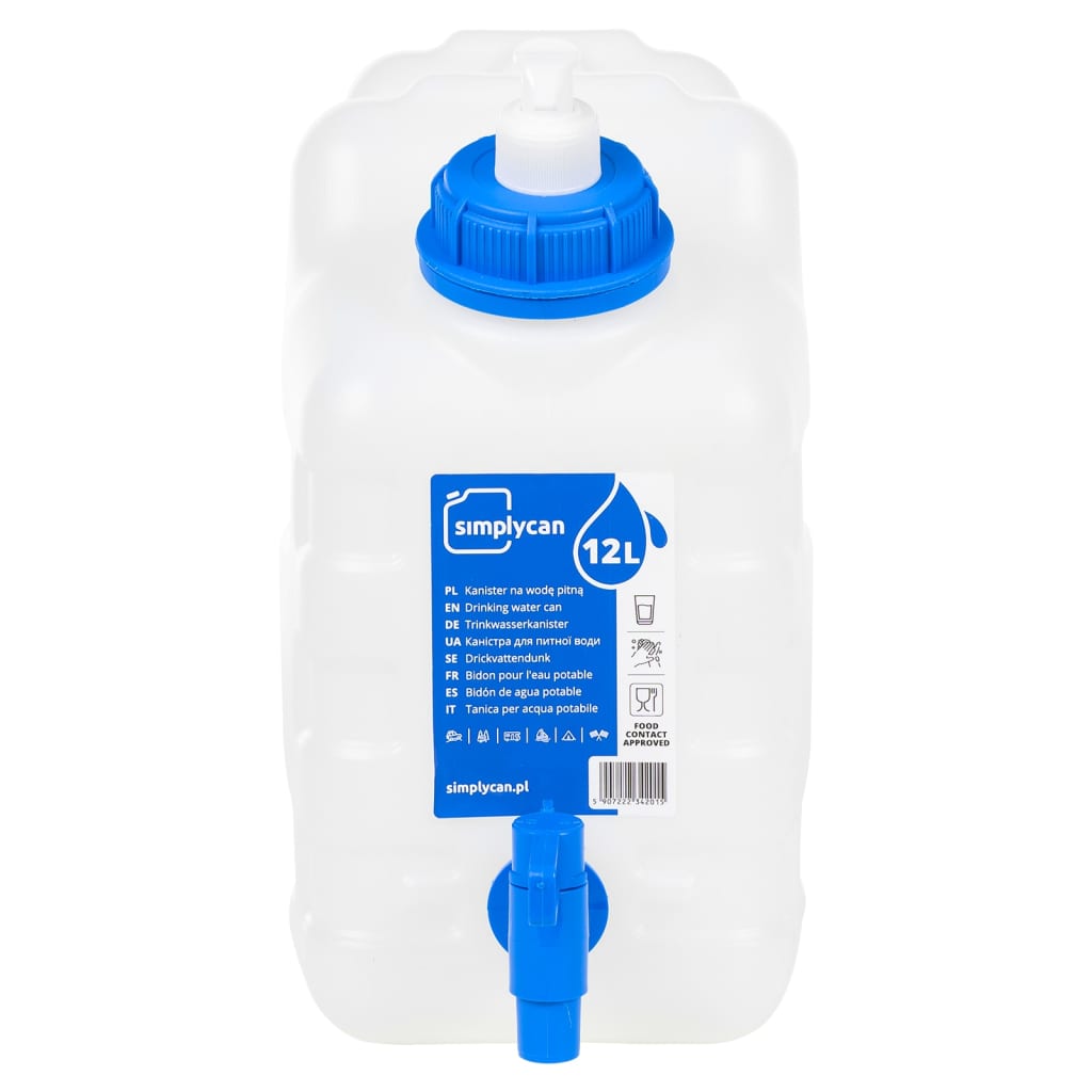 vidaXL Watertank met kraan en zeepdispenser 10 L kunststof afbeelding