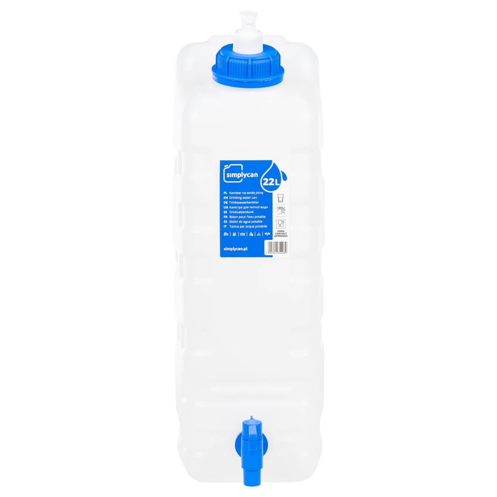 vidaXL Watertank met kraan en zeepdispenser 20 L kunststof afbeelding