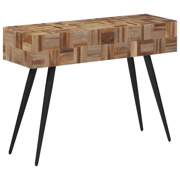 vidaXL konsoollaud, 110 x 34 x 80 cm, taastatud tiikpuu