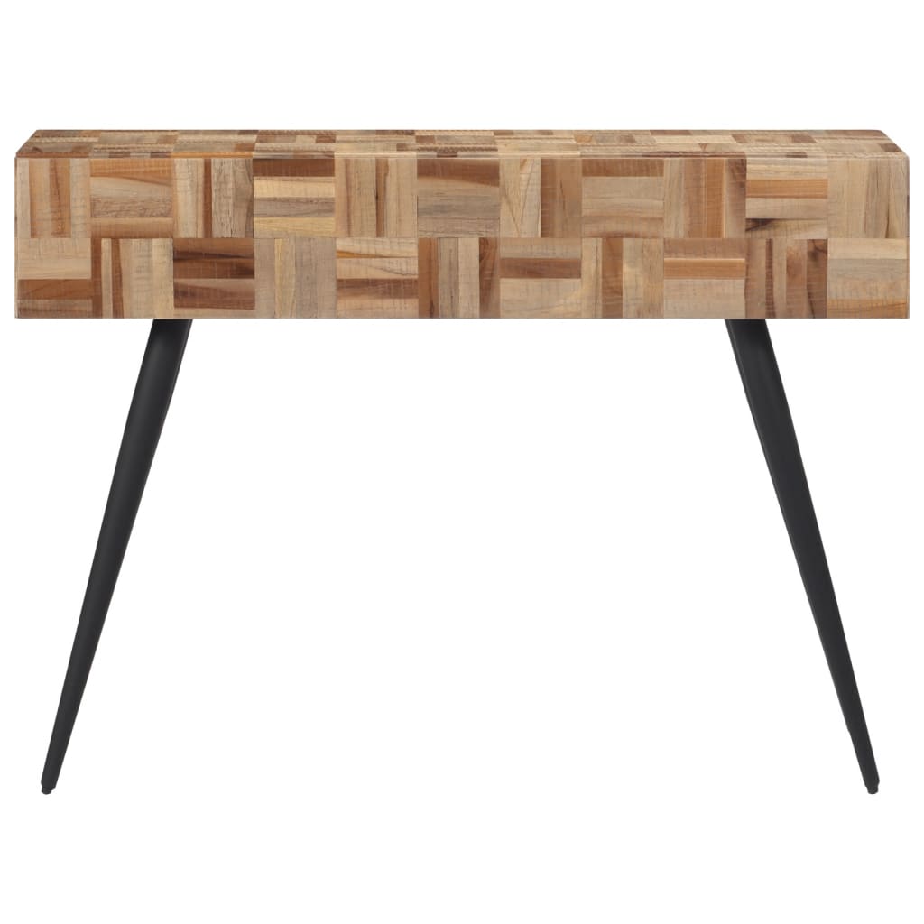 vidaXL Masă consolă, 110x34x80 cm, lemn masiv de tec reciclat