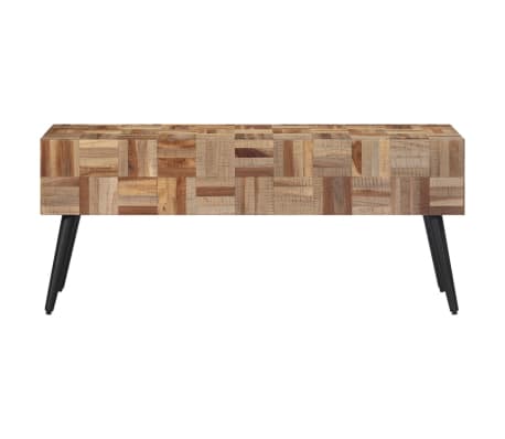 vidaXL Sitzbank 110x35x45 cm Recyceltes Massivholz Teak
