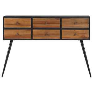 Konzolový stůl se zásuvkami 116 x 30 x 76 cm recyklovaný teak - obrázek 3