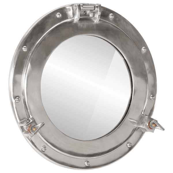 vidaXL illuminaator peegel, seinale, &Oslash;38 cm, alumiinium ja klaas