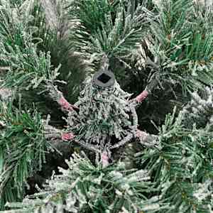 Umetna novoletna jelka s snegom 180 cm - slika 7