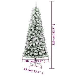 Umělý sklápěcí vánoční stromek se sněhem 210 cm - obrázek 9