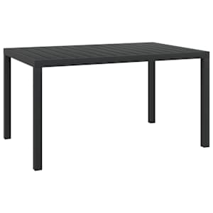7dílný zahradní jídelní set černý hliník - obrázek 9