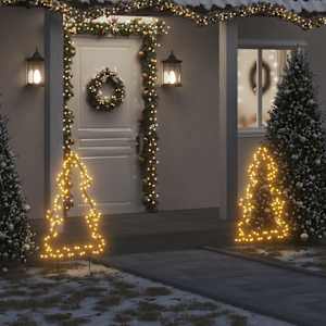 Vánoční světelná dekorace s hroty Stromek 115 LED diod 90 cm