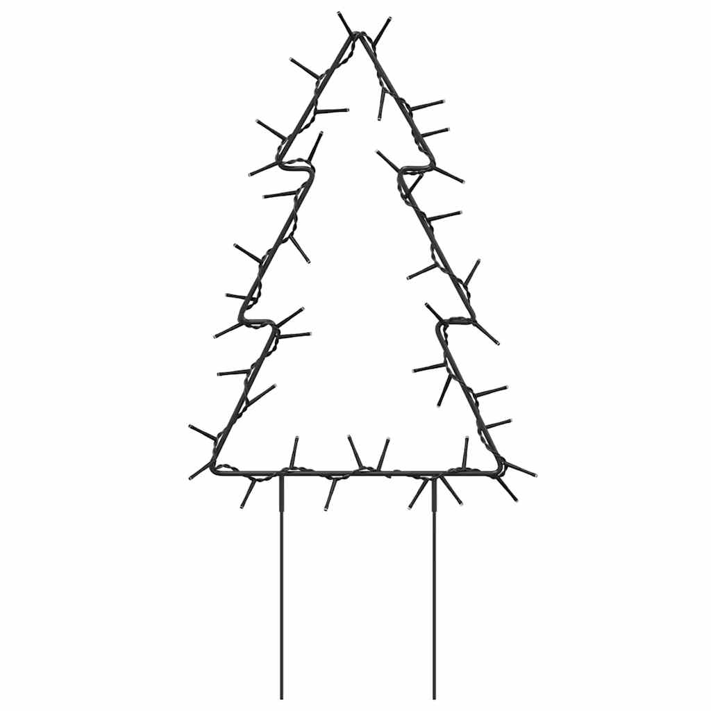 vidaXL Kerstverlichting kerstboom 3 st met grondpinnen 50 LED's 30 cm afbeelding